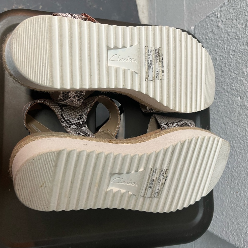 Clarks Snakeskin Pattern Sandals - image 7